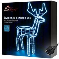 Šviečianti LED elnio figūra ARSA GO, 95 cm, šaltai balta šviesa, IP44