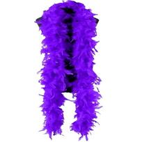 Solid Color Feather Boa Fluffy Apparel Fabric Wedding Supply Feather Scarf  Perform violetinė