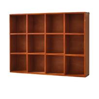 Medinės puodelių laikymo lentynos Vintažinio stiliaus medinis laikiklis Sandėliavimo spintelė Sieninis 52x39.5x9.5cm-Brown