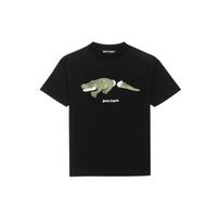 PALM ANGELS Crocodile Tee PMAA001E20JER0131055 M black