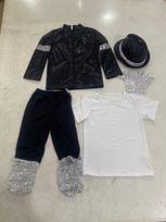 Michael Jackson sceninis blizgučių kostiumų rinkinys vyrams, moterims ir vaikams 130 cm white