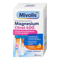 Mibolis Magnio Citratas 400 Granulės 20 Pakelių