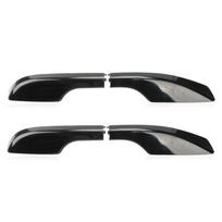 ZUK 4PCS Car Roof Rack Cover Top Luggage Bar Rail End Protection Lid For TOYOTA LAND CRUISER 200 LC200 VDJ200 UZJ200 2008- Black Color