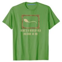 Heres A Really Old Picture Of Me Sperm Cell Style Tshirt Funny Humor Mens Fashion Joke Tee Tops Husband Gift 4XL beige