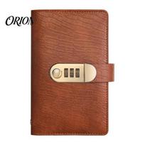 Bill Storage Book Lockable Savings with 100 Slots, Three-Digit Password Lock And Transparent Pages Cash Envelope System Design, Personal Money Holder tamsiai ruda spalva