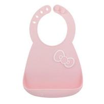 Baby-chan silicone bib, ribbon, 1 piece, 1 piece white