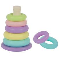 Cuckoo Toys Ring Stacking, Mixed Colors, 1 Piece, Korean baby products beige