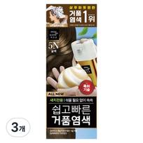 Mise-en-scène All New Easy and Fast Foam Dye, 5N Brown, 3 pcs. black