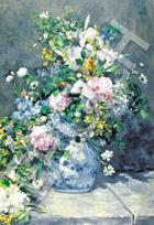 EPOCH 1053 Super Small Piece Jigsaw Puzzle World Paintings - Spring Bouquet (26x38cm) with glue, spatula, score ticket white