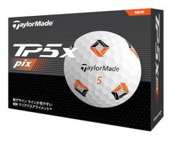 TaylorMade Japonijos Originalios TP5 Pix Serijos 2024 Golfo Kamuoliukai 1 Dėžė (12 vienetų) black