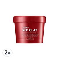 Missha Amazon Red Clay Pore Mask 110ml, 1 pack, 2 pieces brown