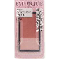Kose ESPRIQUE Purely Veil Blush RD6 (calm liqueur red) 3.3g Cheek rouge, highlighter, shading Apply the blood color from the center of the cheeks to t