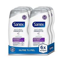 Sanex Natural Prebiotic Shower Gel 450ml x 6 gray