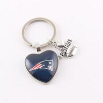 NFL Gem Raiders Chiefs Bills Buccaneers Keychain - Decorative Accessory for American Football Teams gray