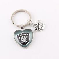 NFL Gem Raiders Chiefs Bills Buccaneers Keychain - Decorative Accessory for American Football Teams