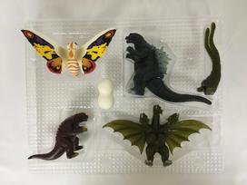 Godzilla VS Protector of the Three Sacred Beasts Set gray