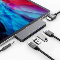 6in1 Naujausias iPad Pro Air Mini 6 Dedikuotas Dokas 4K HDMI Išvestis 60W PD Įkrovimas 5Gbps Duomenų Perdavimas Ausinių Lizdas Type C 5Gbps Duomenų Perdavimas blue