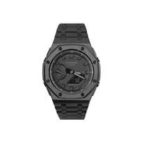 CASIO Unisex skystųjų kristalų, analoginis dvigubo ekrano serijos juodas laikrodis GA-2100-1A1(Žiūrėti1--) Regular Watch Box black