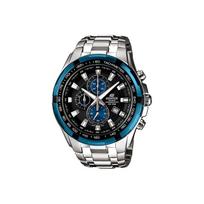 CASIO Men EDIFICE Black Watch EF-539D-1A2V EF-539D-1A2V Silver Strap black
