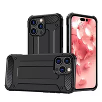 Hurtel Hybrid Armor iPhone 16 Pro – dėklas telefonui, juodos spalvos
