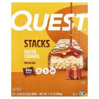 Quest Nutrition, Stags, Protein Bars, Salted Caramel, 12 Bars, 67g each (2.36oz)