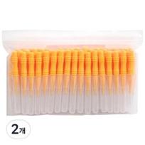 MS International Type I interdental brush SS, 50 pieces, 2 pieces orange