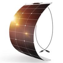 DOKIO saulės kolektorių skydelis, 100 W lankstus MC4 jungtis, nešiojamasis maitinimas, tinkamas vieno kristalo didelio efektyvumo kilpa, lankstomas ypač plonas, ypač lengvas. balta
