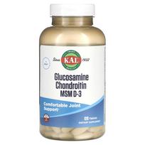 KAL, Glucosamine Chondroitin MSM D-3, 120 tablets