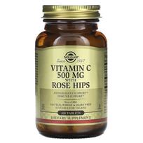 Solgar, vitamin C, rosehip, 100 tablets