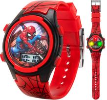 Kids' Light-Up Watch (Batman, Despicable Me, Paw Patrol, Shopkins, Spiderman) Spiderman Red black