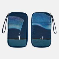 Hobonichi Small Drawer Pouch by Hiroko Kubota Aurora Duty / blue