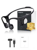 Mojawa Aerra Bone Conduction IP67 Waterproof Sports Fast Up to 8 Hours Call Noise Ideal for Daily Running and Black Earphones, Wireless, & Dustproof,