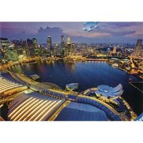 [Ravensburger] 1000 Piece Jigsaw Puzzle - Singapore Skyline Cityscape gray