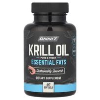Onnit, Krill Oil, Essential Fats, 60 Softgels