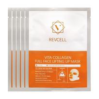 LiveVCell Vita Collagen Full Face Lifting Up Mask Pack 5 sheets white