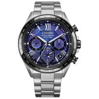 [Citizen] Riešo laikrodis ATTESA Maitinamas šviesa Eco-Drive GPS Radio bangomis valdomas Vandeniui atsparus UNITE with BLUE Riboto leidimo Sidabrinis Mėlynas CC4075-50L Vyriškas