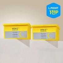 Vita C Plus Daily Toning Sheet Mask 350ml / 30 Sheets SET (2 Packs) yellow
