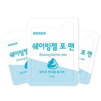 Dorco Face vienkartinis skutimosi gelis 3ml, 100 vnt. white