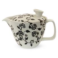 J-Kitchens Coffee & Tea Kyusu (Kyoto Teapot with Stainless Steel Filter), 240ml Capacity, Single Use, Hasami Ware, Made in Japan, Dishwasher Safe, gray