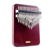 LingTing Chromatinė nykštukinė kalimba iš raudonmedžio su saugojimo dėklu Hanonkai, skirta klausytis kalimbos, 34 klavišų pianinas, dėklas, pradedantiesiems, Sniegas, LT-K34V gray