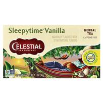 Celestial Seasonings Sleepytime Vanilla Herbal Tea, Caffeine-Free, 20 Tea Bags, 1.0 oz (29 g) beige