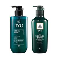 Ryo Cheong-A Deep Cleansing Cooling Shampoo + Rinse 550ml/Shampoo Rinse, 1 ea, 550ml black