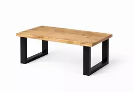 BERGAMO 115X65 ąžuolinis žurnalinis staliukas : Apdaila - Be apdailos, Stalviršio briauna - 2+2 cm