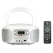 WINTECH imtuvas įmontuotas radijas su nuotolinio valdymo pultu CD grotuvas Nešiojamas radijas CD grotuvas stereo garsiakalbis CD SD MP3 USB AUX Kintamosios srovės maitinimo šaltinis Maitinamas baterijomis