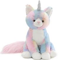 Gund vaivorykštės vienaragis katė lėlė, įvairių spalvų, 32 cm, Populiarūs žaislai Korėjos vaikams gray