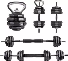 Cementinių hantelių rinkinys inSPORTline ON-X 6-in-1 40 kg