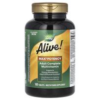 Nature's Way, Alive! Max3 Potency, complete multivitamin for adults, iron-free, 180 tablets