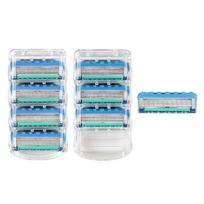 Su BU Gillette suderinama aukščiausios kokybės glaudaus kontakto 5 sluoksnių skutimosi peiliukai Fusion Proglide Power, 4 pakuotės, 2 vnt., Korėjos skutimosi peiliukai gray