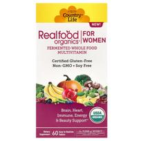 Country Life, Realfood Organics, Women's Multivitamin, 60 Easy-to-Swallow Tablets