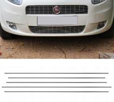Fiat Grande Punto - CHROME juostelės, chromuotos grotelės